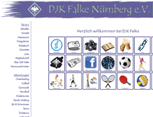 Tablet Screenshot of djk-falke.de